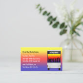 Party-Busmietkarte Visitenkarte (Stehend Vorderseite)