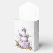 Party Cake Lavendel Floral Wasserfarbener Park/Gar Geschenkschachtel (Geöffnet)