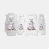 Party Cake Lavendel Floral Wasserfarbener Park/Gar Geschenkschachtel (Ungefaltet)