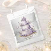 Party Cake Lavendel Floral Wasserfarbener Park/Gar Geschenktütchen (Ausgeschnitten)