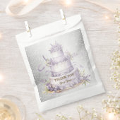 Party Cake Lavendel Floral Wasserfarbener Park/Gar Geschenktütchen (Ausgeschnitten)