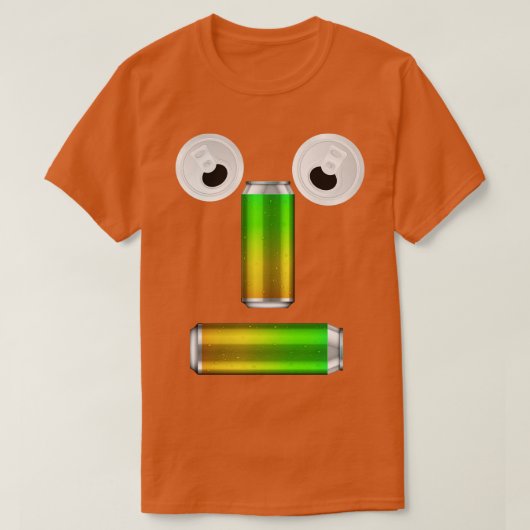Party Canned Beer Face Nival T-Shirt (Design vorne)
