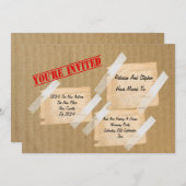 Party-CardBoard-Box für House Erwärmung Einladung (Vorne/Hinten)