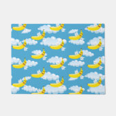 Party Cartoon Bananen Fußmatte (Vorderseite)