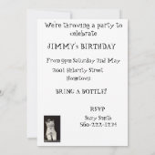 Party Cat Einladungskarte Einladung (Rückseite)