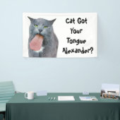 Party Cat Got Ihre Zunge? Banner (Messeveranstaltung)