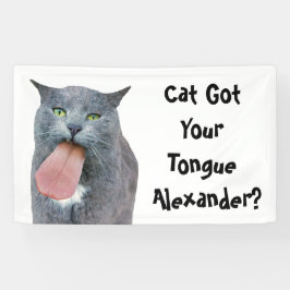 Party Cat Got Ihre Zunge? Banner