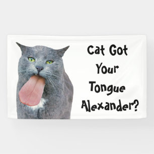 Party Cat Got Ihre Zunge? Banner