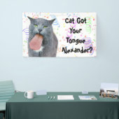 Party Cat Got Ihre Zunge? Banner (Messeveranstaltung)