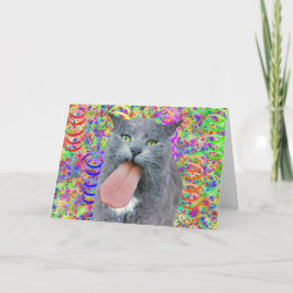 Party Cat Got Ihre Zunge? Karte