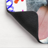 Party Cat Got Ihre Zunge? Mousepad (Ecke)