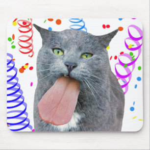 Party Cat Got Ihre Zunge? Mousepad