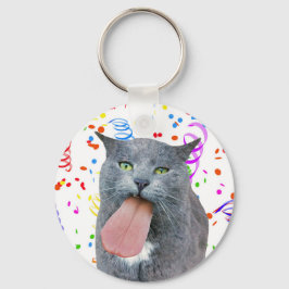 Party Cat Got Ihre Zunge? Schlüsselanhänger