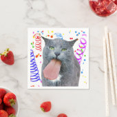 Party Cat Got Ihre Zunge? Serviette (Beispiel)