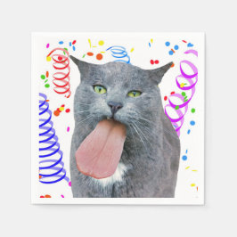 Party Cat Got Ihre Zunge? Serviette