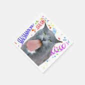 Party Cat Got Ihre Zunge? Serviette (Ecke)