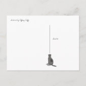 Party Cat und Piñata Postkarte (Rückseite)