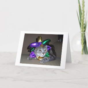 **PARTY CAT** WILL, GLÜCKLICHEN STAPELTAG ZU SAGEN KARTE