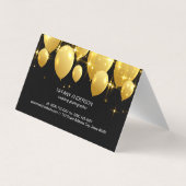 Party Celebration | Ballons Visitenkarten (Rückseite)