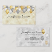 Party Celebration Balloons Visitenkarte (Vorne/Hinten)