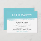 PARTY CELEBRATION EINLADUNG (Vorne/Hinten)