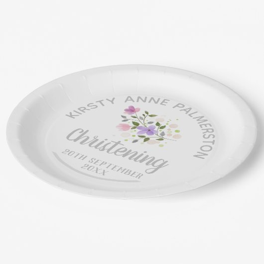 Party Celebration for a Christening Paper Tellers Pappteller (Schrägansicht)