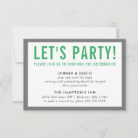 PARTY CELEBRATION INFO Moderner Junge grau