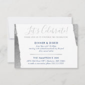 PARTY CELEBRATION INSERT Modernes Luxus vergoldete Einladung (Vorderseite)