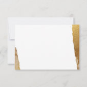PARTY CELEBRATION INSERT Modernes vergoldetes Gold Einladung (Rückseite)