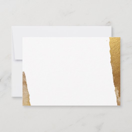 PARTY CELEBRATION INSERT Modernes vergoldetes Gold Einladung (Rückseite)