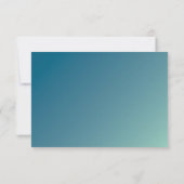 PARTY CELEBRATION KARTE Moderne blaue Pfefferminzn (Rückseite)