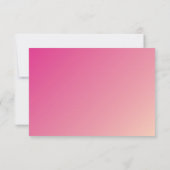 PARTY CELEBRATION KARTE Moderne, hübsche rosa Grad (Rückseite)