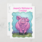 Party-Center Ankündigungspostkarte (Vorne/Hinten)