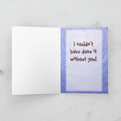 Party-Center für Hühner Dankeskarte (Innenseite)