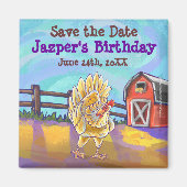 Party-Center für Hühner Magnet (Vorne)