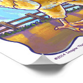 Party-Center für Hühner Poster (Ecke)