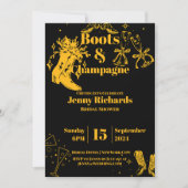 Party Champagne Einladung (Vorderseite)