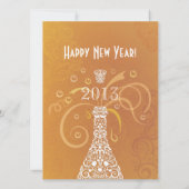 Party Champagner-Feier Einladung (Rückseite)