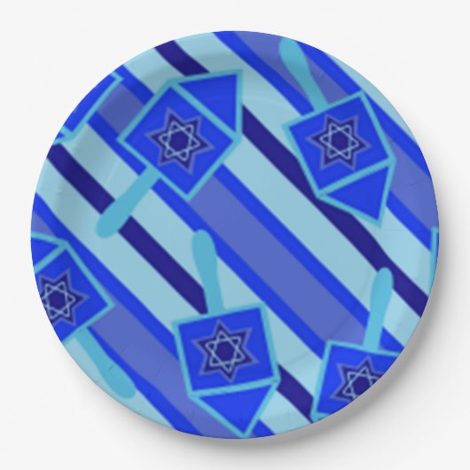 Party - Chanukah Paper Tellers Designs Pappteller (Vorderseite)