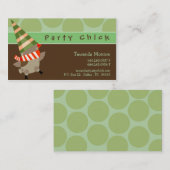 Party Chick Business Cards Visitenkarte (Vorne/Hinten)