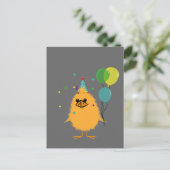 Party Chick Einladungspostkarte (Stehend Vorderseite)