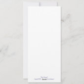 Party Chickadee Weihnachtsflachkarte Feiertagskarte (Rückseite)