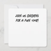 Party Chicks Einladung (Rückseite)