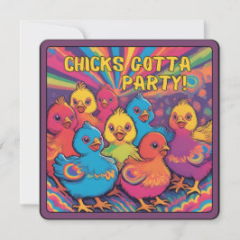 Party Chicks Einladung