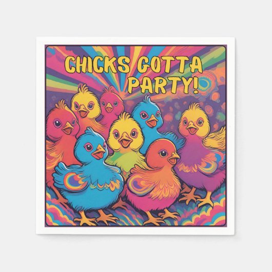 Party Chicks Serviette (Vorderseite)