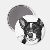 Party Chihuahua Magnet (Vorderseite/Rückseite)
