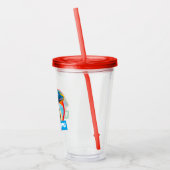 Party Chipmunk in Sombrero Acryltrinkbecher (Links)