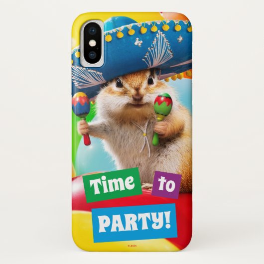 Party Chipmunk in Sombrero Case-Mate iPhone Hülle (Rückseite)
