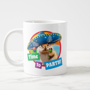 Party Chipmunk in Sombrero Jumbo-Tasse