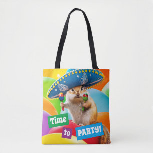 Party Chipmunk in Sombrero Tasche